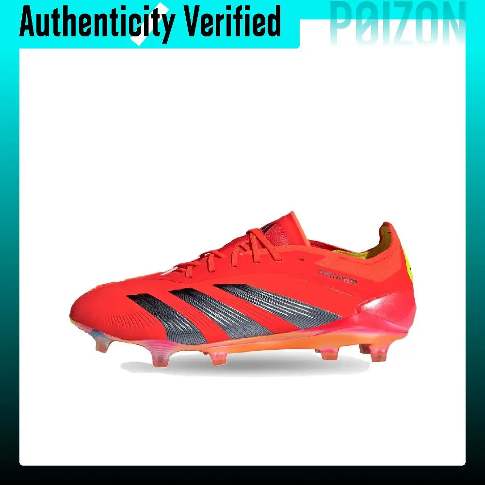 Adidas PREDATOR ELITE Soccer Shoes Unisex Low-top Neon Red IF8883