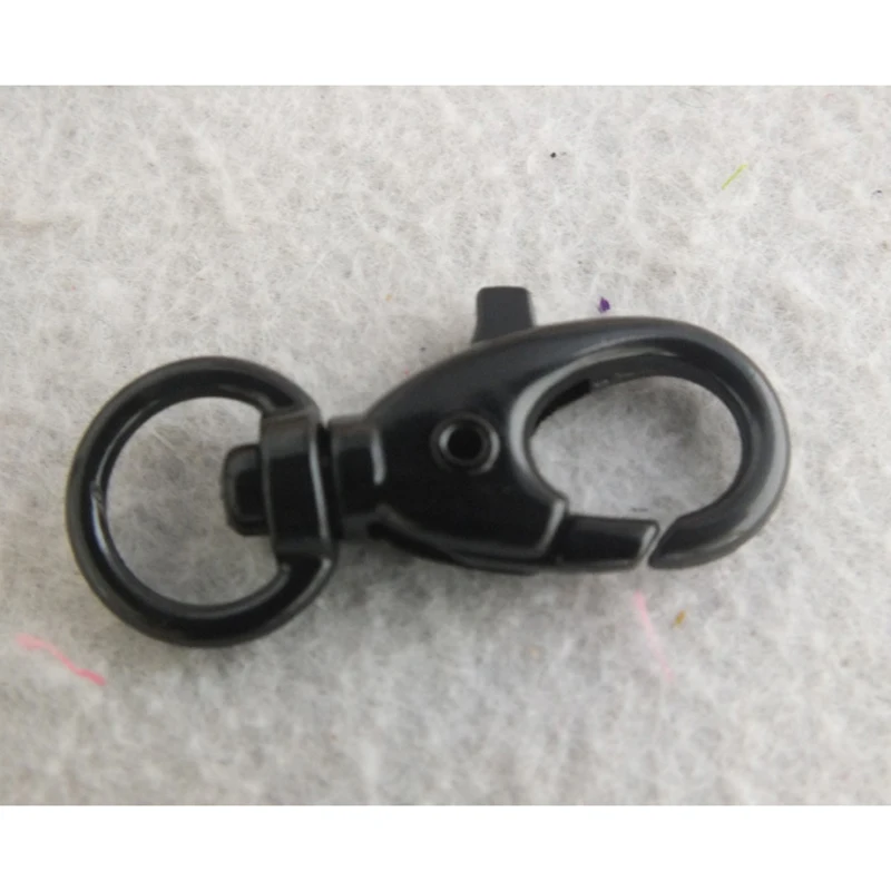 Bulk 200pcs/lot 40mm Black Metal Color Lobster Clasp