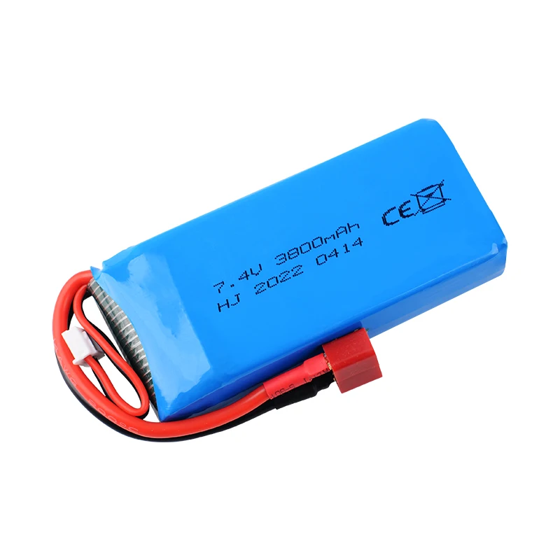 7.4V 3800mAh Lipo Battery T Plug with charger for Wltoys 144001 144010 124017 124018 124019 12428 R/C toys car parts 2S