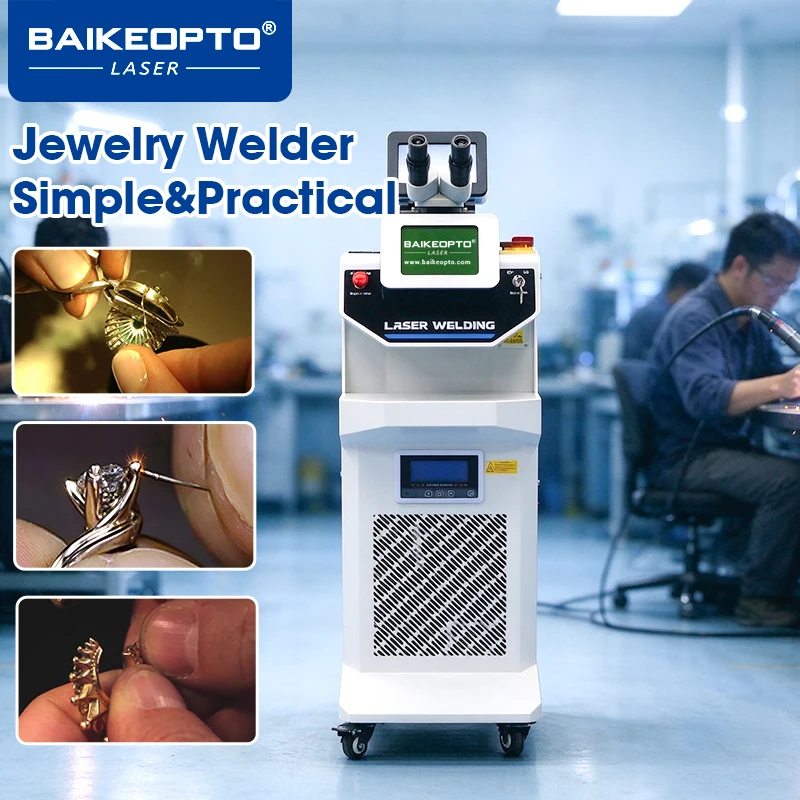 200W Vertical Type Jewelry Laser Welding Machine Gold Silver Repair Laser Welder for Jewelry Workshop Use