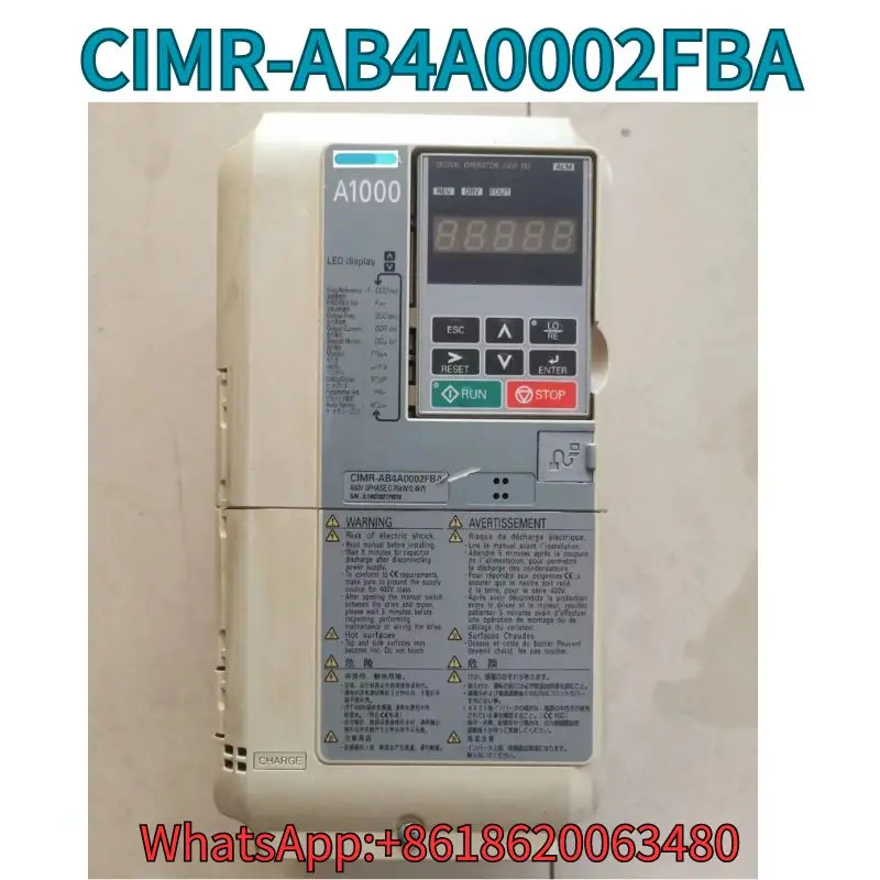 

Used Frequency converter CIMR-AB4A0002FBA test OK Fast Shipping