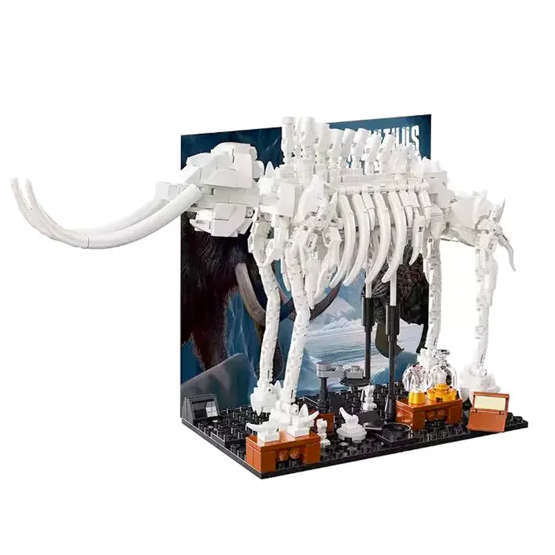 Creativo experto MOC DK 5027 Jurassic Ice Age Museo dinosaurio fósil mamut modelo 928 Uds bloques de construcción ladrillo rompecabezas juguetes regalo