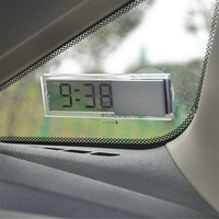 Mini Digital Car Electronic Clock High Quality-Durable Transparent LCD Display Watch With Sucker-Universal Decor Car Accessories