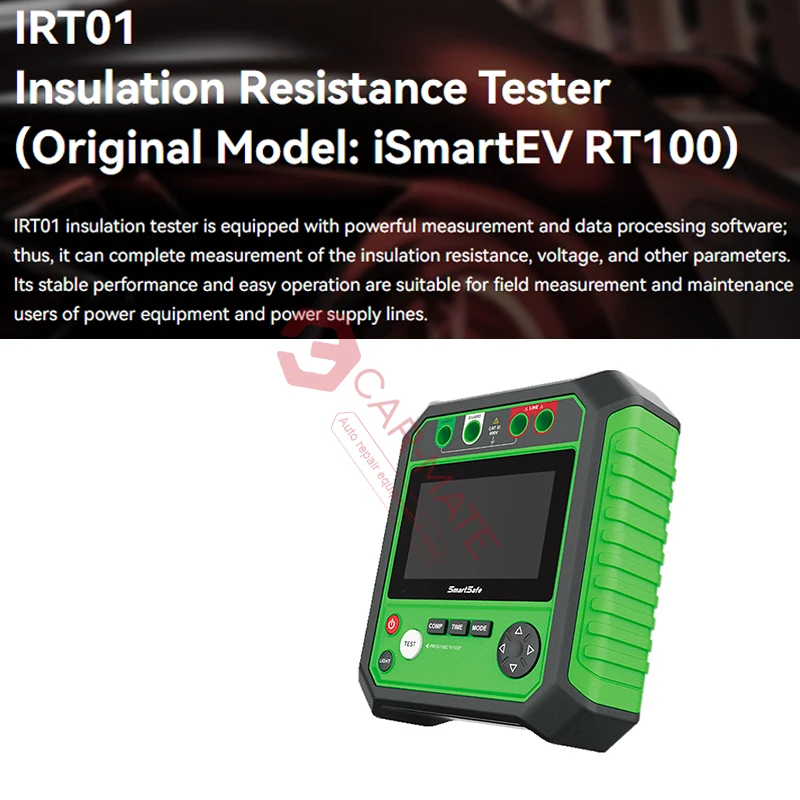 SmartSafe IRT01 Insulation Resistance Tester Intelligent Alarm Automatic Shutdown