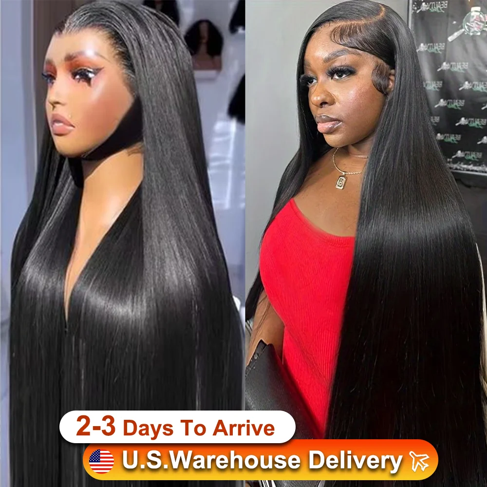 Прямые парики из натуральных волос, плотность 220, 13x6 HD, прозрачный парик из натуральных волос на кружеве, 30 дюймов, бразильский парик Remy с предварительно выщипанной застежкой