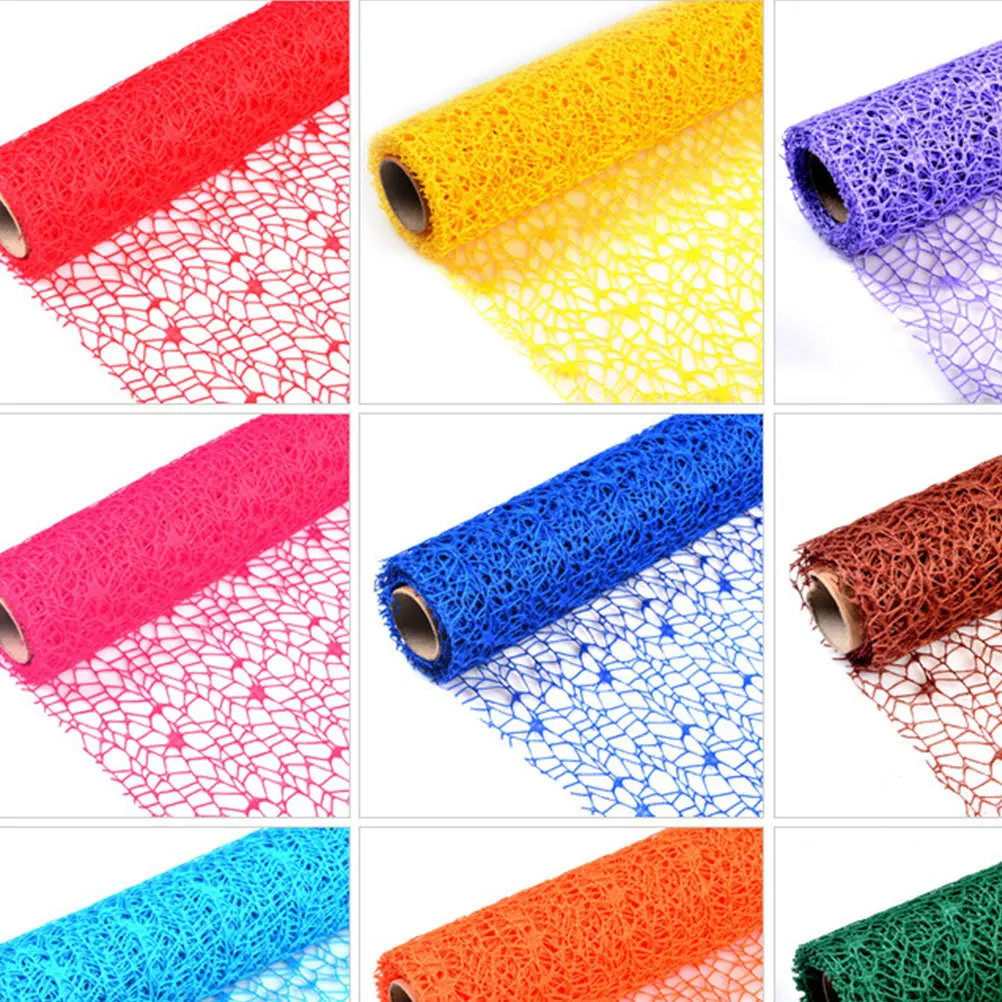 

1 Roll Purple Jacquard Net Gauze For Diy Hanging Decor Kids Craft Wrapping Gift Backdrop Curtain Party Wedding Baby Shower Art