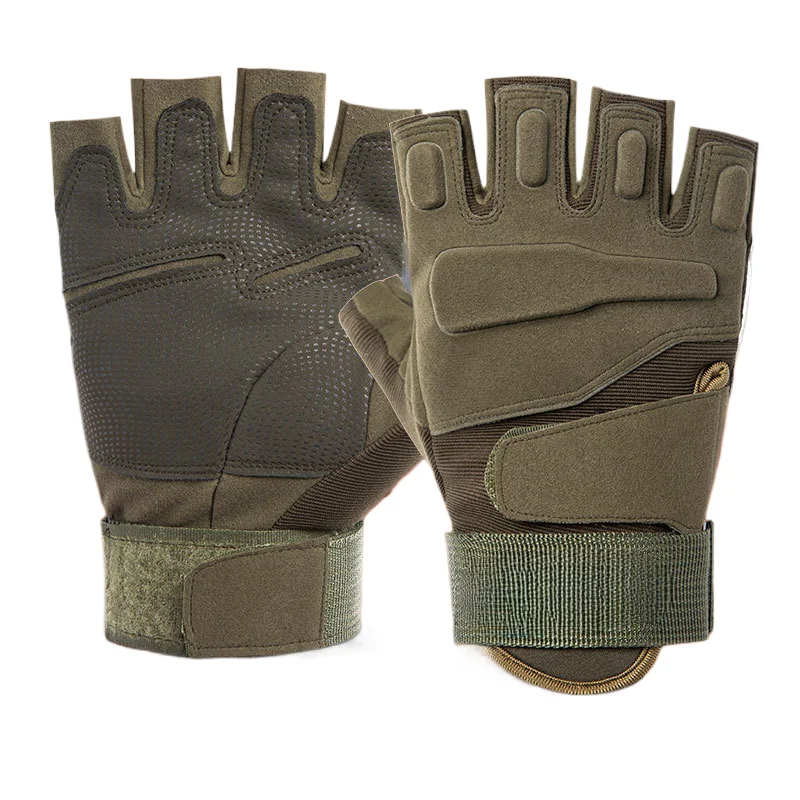 1Pair Outdoor Sports All Finger Gloves For Men Sturdy Breathable Protective Tactical Gloves Anti Slip Cycling Gloves image 5