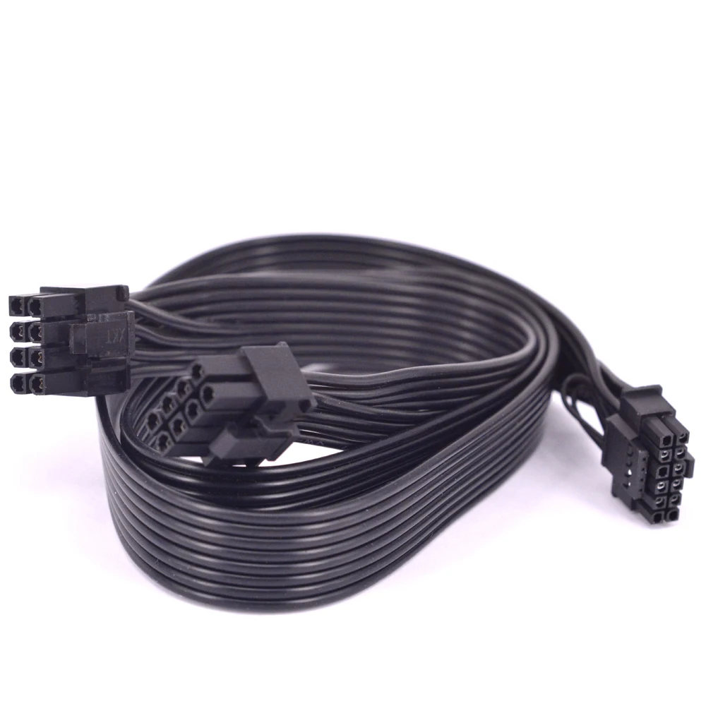 PCIe 5.0 12VHPWR PSU สายไฟ Dual 8pin to 16pin PCI-e Gen 5.0 ATX 3.0 แหล่งจ่ายไฟ Modular GPU 8 Pin ชาย 12 + 4Pin ชาย
