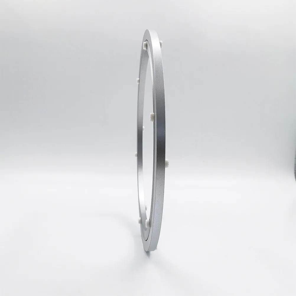 Aluminium Alloy Rotating Bearing 8 Inch Dining Table Turntable Swivel Base Heavy Duty 360 Degree Rotation for Display Cabinets