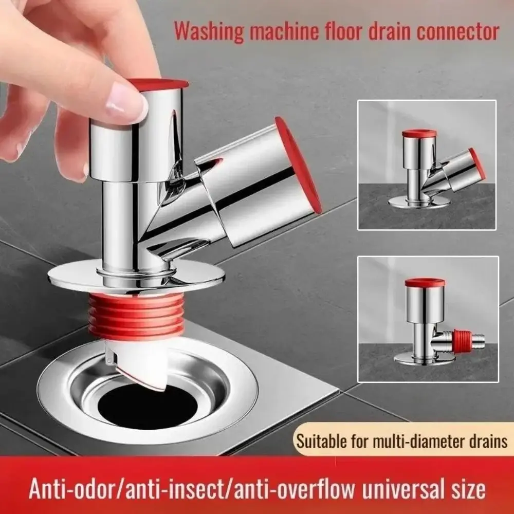 Snap Joint Washing Machine Floor Drain Insect Prevention Double Purpose Drain Pipe Floor Drain Anti-odor Anti-Overflow