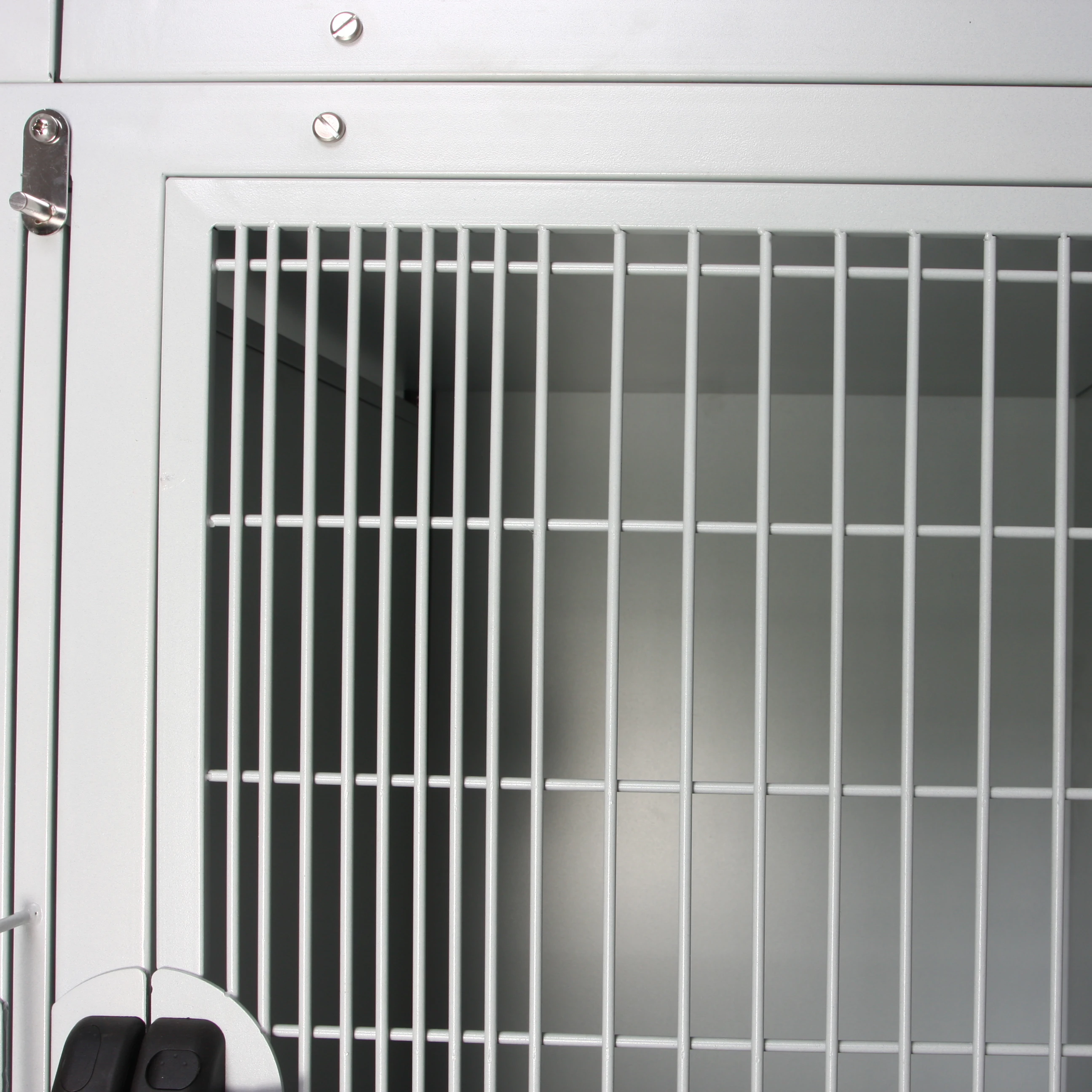 

Stock Portable Large Small Animal Galvanized Steel Dog Kennel Outdoor Diy Pet Cage With Salver