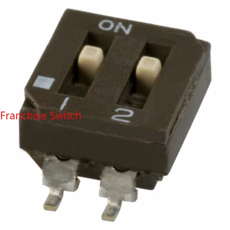 10PCS 219-2MSTR Chip 2-position Piano Key Dip Switch 2.54MM Spacing High Temperature Resistance