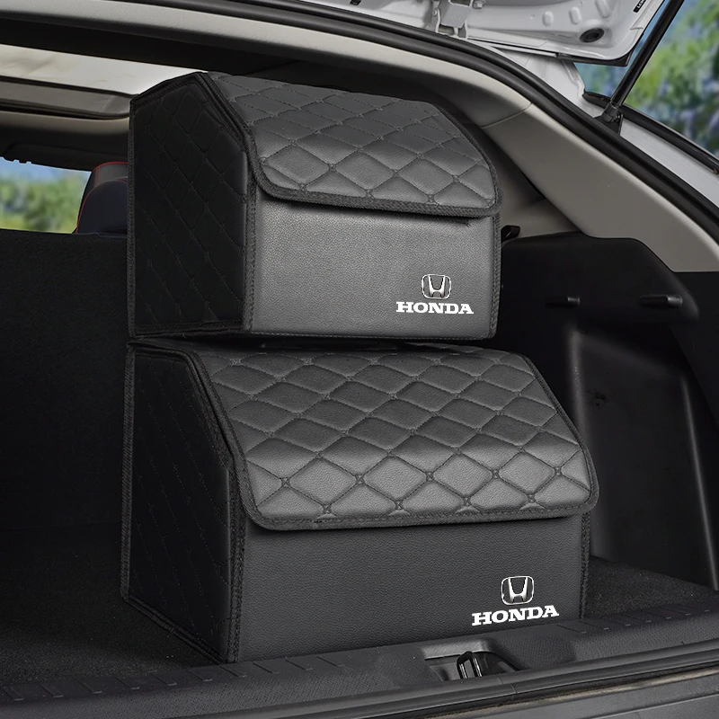 

Car Trunk Organizer Box Leather Folding Storage Box Tools For Honda Civic Accord Jazz Fit CRV Odyssey City Pilot Vezel Prelude