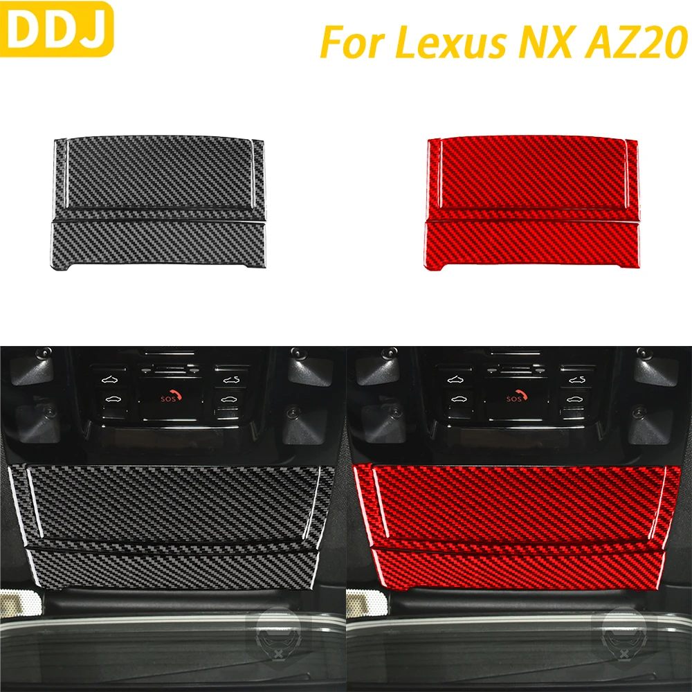 

For Lexus NX AZ20 250 350H 450H 2022-2024 Accessories Carbon Fiber Roof Glasses Case Panel Cover Car Interior Decoration Sticker