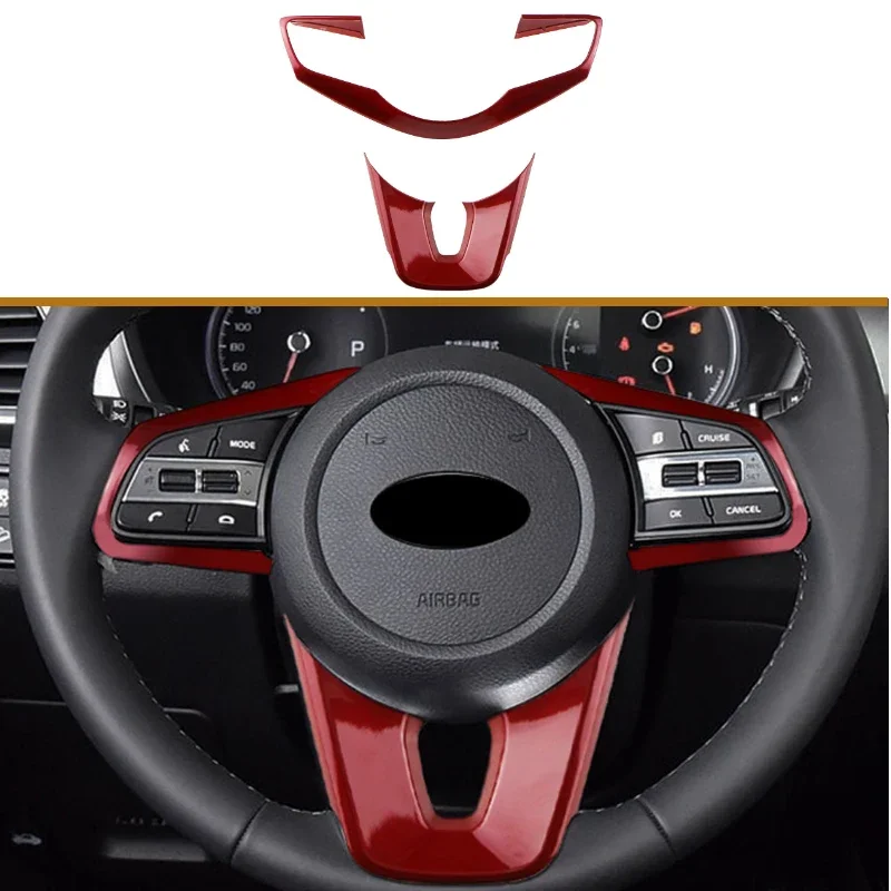 ABS Car Steering Wheel Buttons Protection Cover Trim Sticker Fit for Kia Forte K3 2019 2020 2021 car accessories