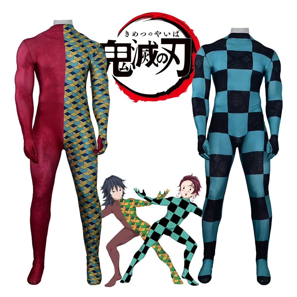 

Аниме Demon Slayer: Kimetsu no Yaiba Kona Spy Kona S Tsume Kamado Tanjiro Adults Full Body Bodysuit