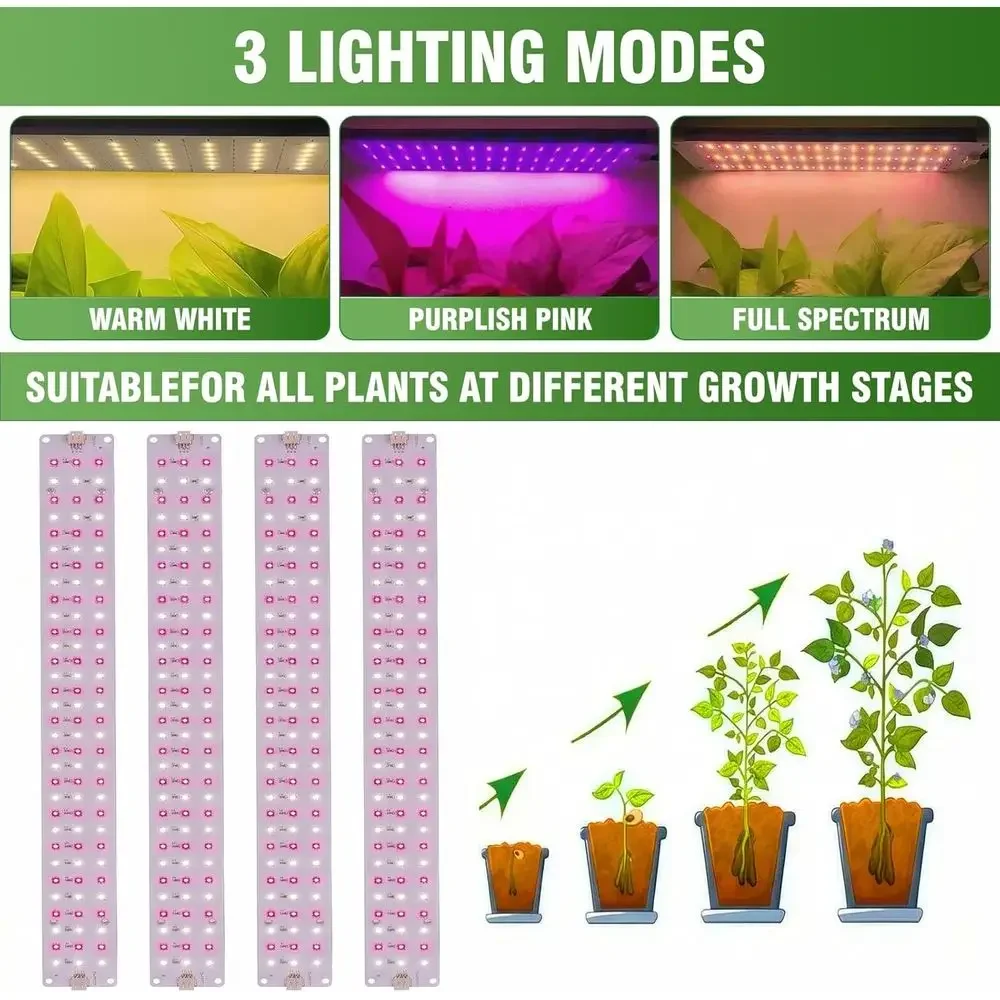 5-Tier Indoor Plant Stand with 48W Full Spectrum Grow Lights and Timer for Plant Growth