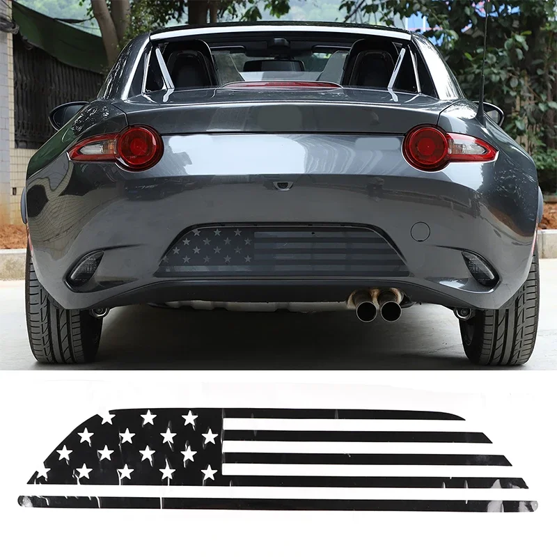 

Polyvinyl Stickers For Mazda MX-5 2015-2023 Car Rear License Plate Panel Decorative Frame Sticker