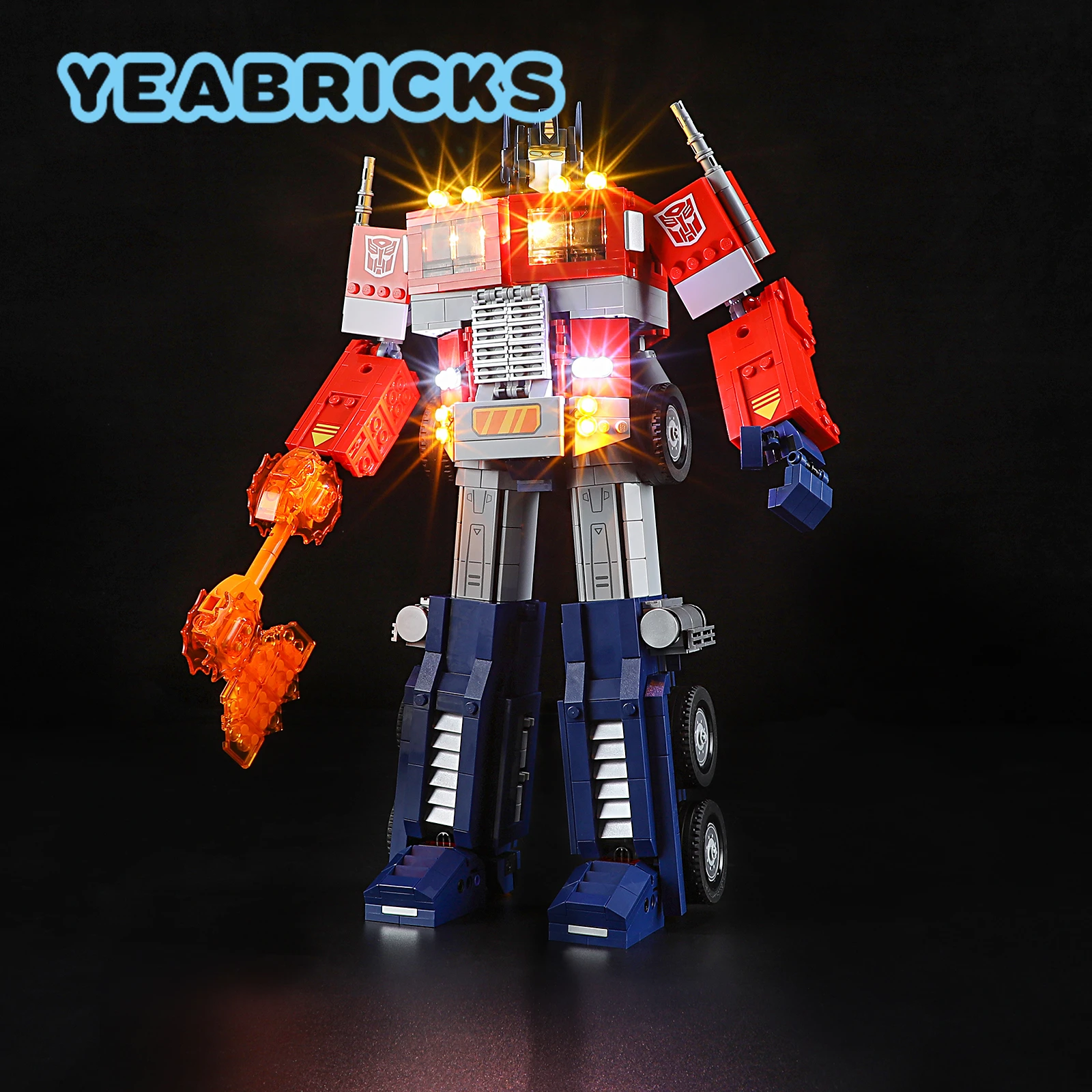 YEABRICKS LED Light Kit for 10302 Optimus Prime Building Blocks Set (NOT Include the Model) Bricks Toys for Children