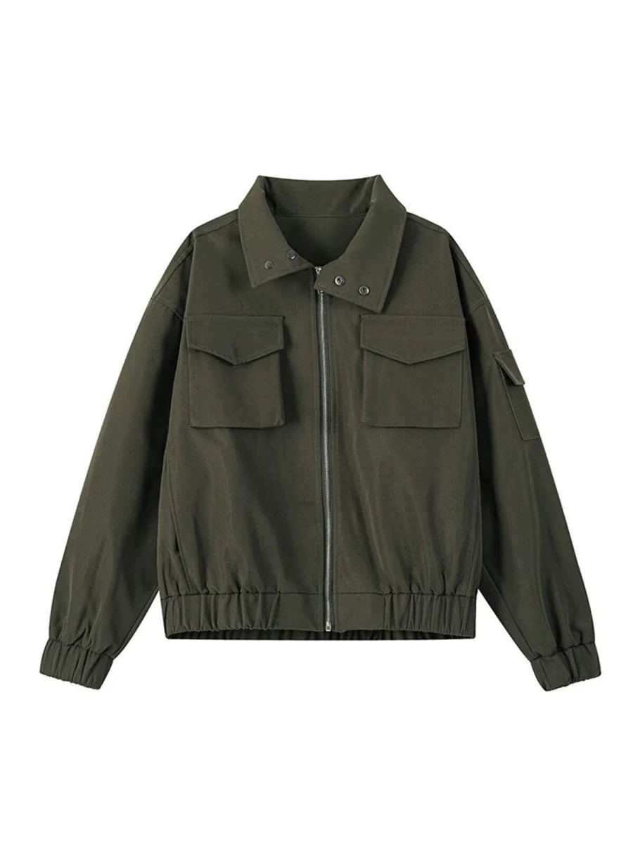 

Легкая кавалерийская ор. Спецодежда. Тюжет. Мужская высокоуличная летная куртка. Бейсбольный костюм. Свободный крой. Молодежная ветрозащитная молния.