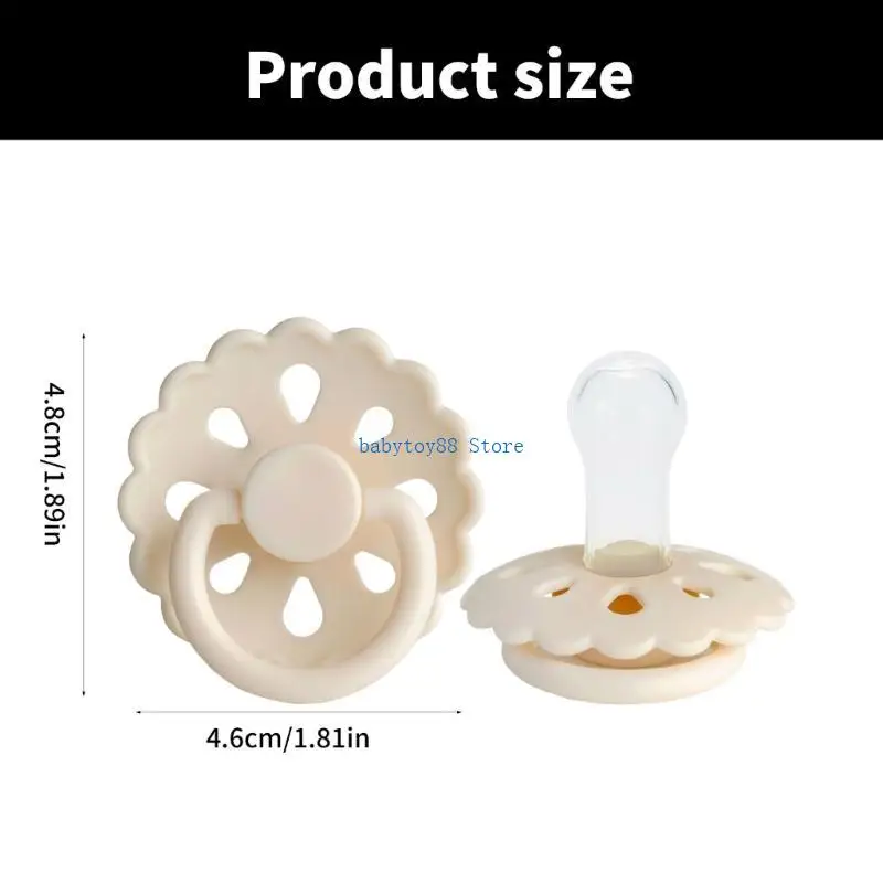 Y4UD Núm vú giả cho trẻ sơ sinh Núm vú giả làm dịu núm vú silicone Núm vú giả cho bé đầy màu sắc