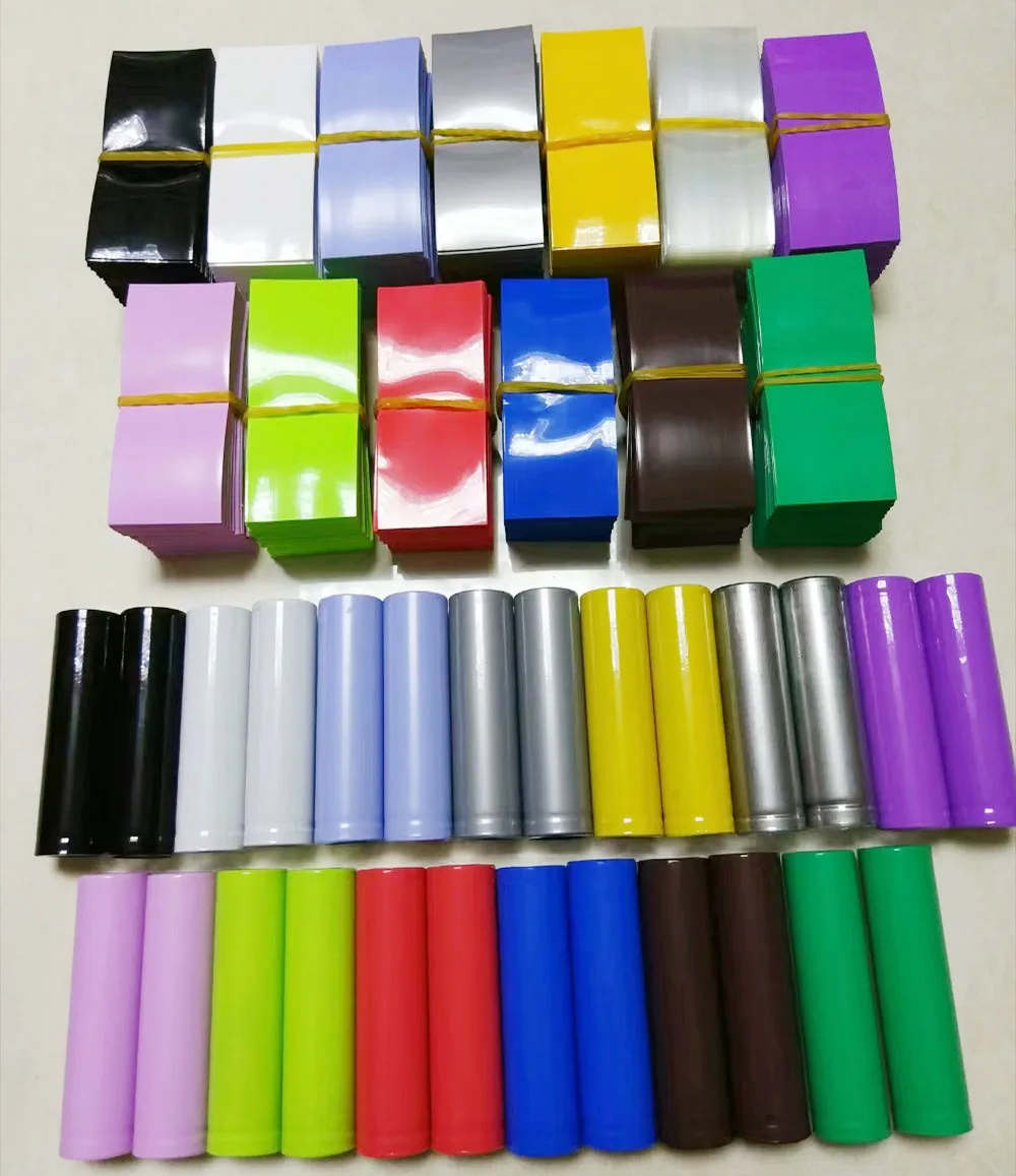 18650 Lipo lifepo4 배터리 랩, 파란색 PVC 열 수축 튜브, 프리컷 절연 필름 보호 케이스 팩 슬리빙, 20 개
