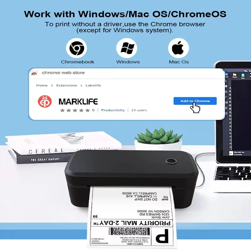 데스크탑 프린터 X4 휴대용 열전 사 프린터 Bluetooth 20-80mm 라벨 전사 용지 사무실 홈용 무 잉크 라벨 프린터 NEW