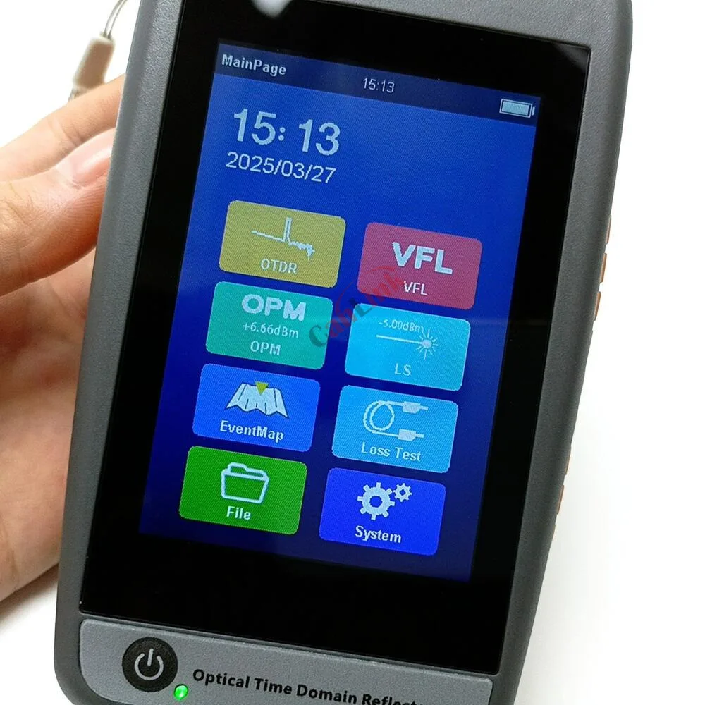 Mini OTDR 1310/1550nm 22/20dB Optical Mini PRO OTDR Micro Reflectometer Touch Screen VFL Green Light OPM