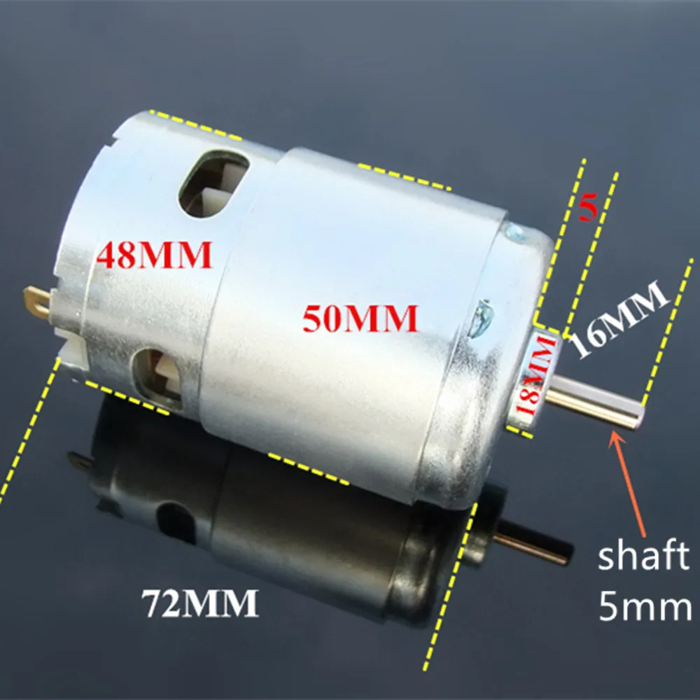 SUPER POWER 895 DC Motor 12-24V 6000-12000RPM High Speed For DIY Electric Drill Fan Engine Mixer 496g Toys Model Alternator Pump