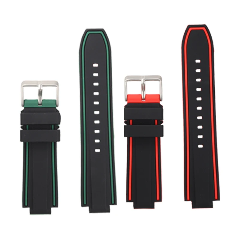 24MM High Quality Silicone Watch Strap For Citizen CC3035/3079/3039/3038/ 3075 Watch Band Waterproof And Sweat Resistant