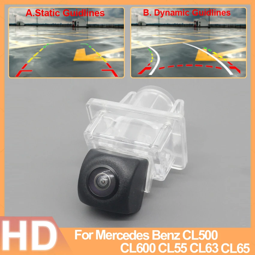 Car Vehicle Camera Rear View Camera Backup Waterproof High quality RCA Camera For Mercedes Benz CL500 CL600 CL55 CL63 CL65