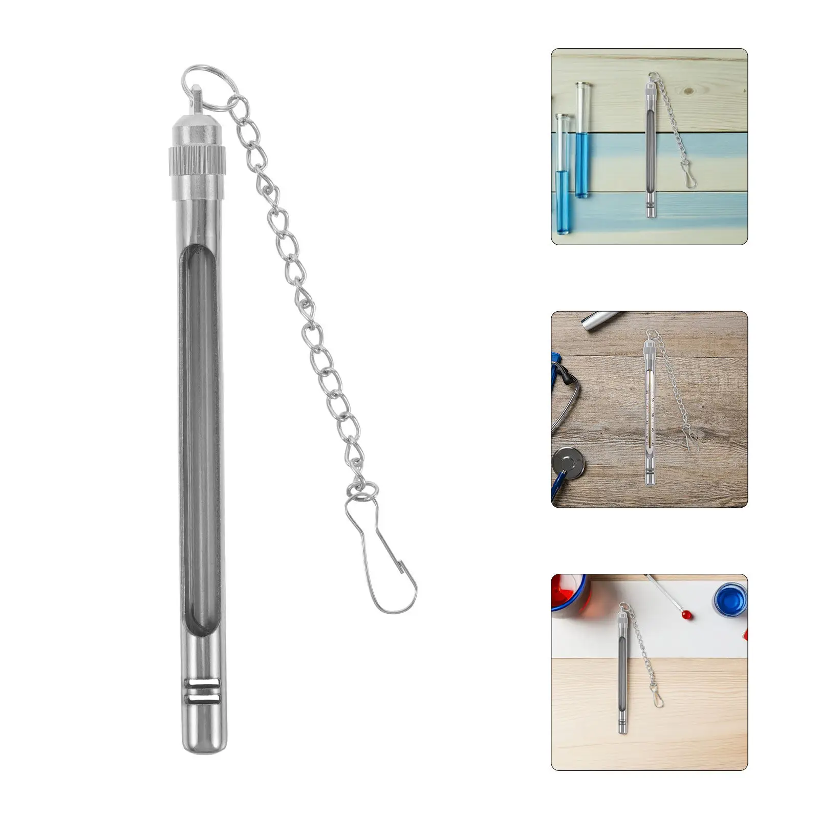 Stainless Steel Protective Shell Durable Metal Cover For Glass Thermometer Lab Kitchen Industrial Use - Thermometer