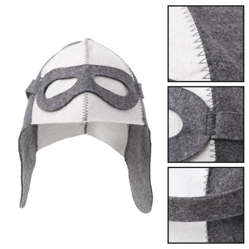 Wool Felt Sauna Hat Anti Heat Russian Banya Cap For Bath House Head Protection Drop Shipping