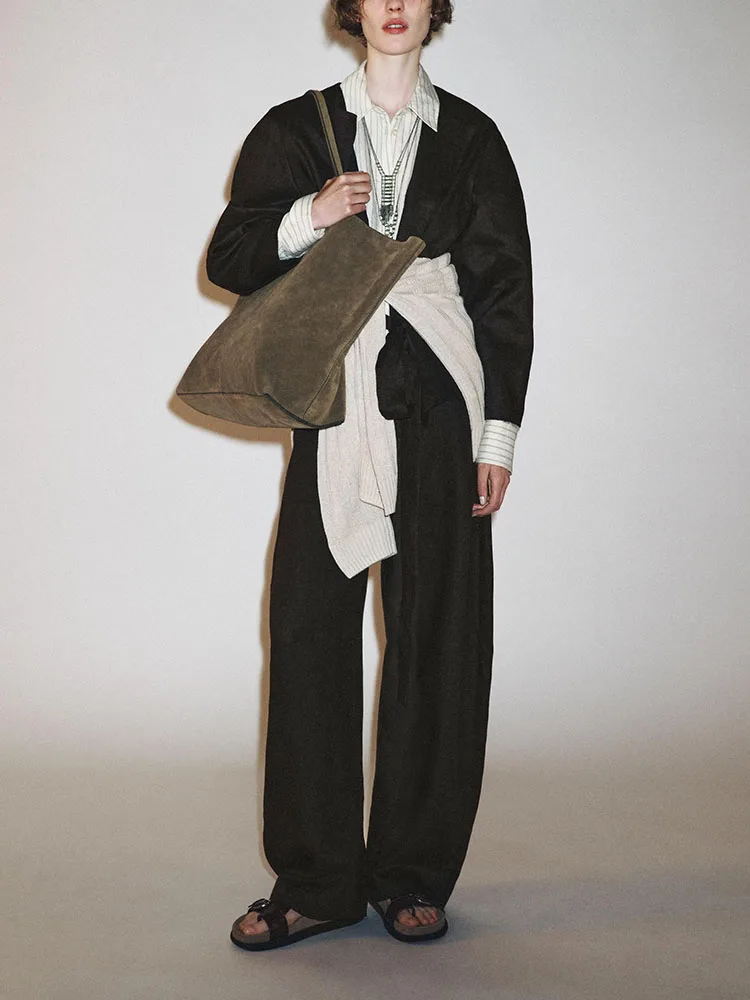 

Women's round Neck Belted Outerwear New Arrival Summer 2025 Long Pants Ethnic Stage Costume Traditional Chinese Dress