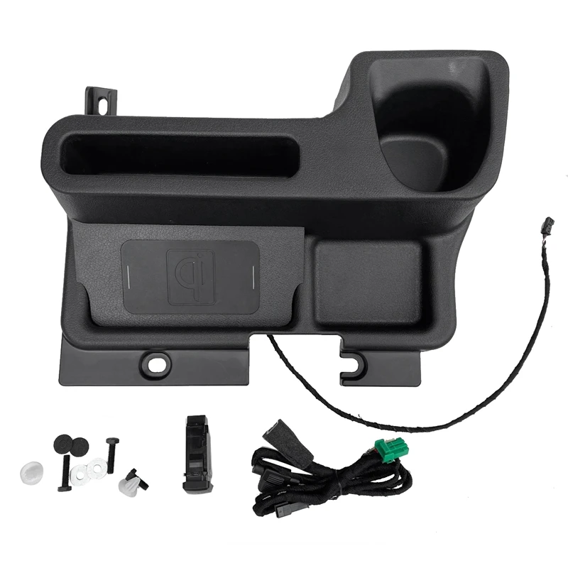 

Wireless Charger Storage Tray Center Console Box Cup Holder For Toyota Land Cruiser LC70 LC71 LC76 LC77 LC79 Spare Parts