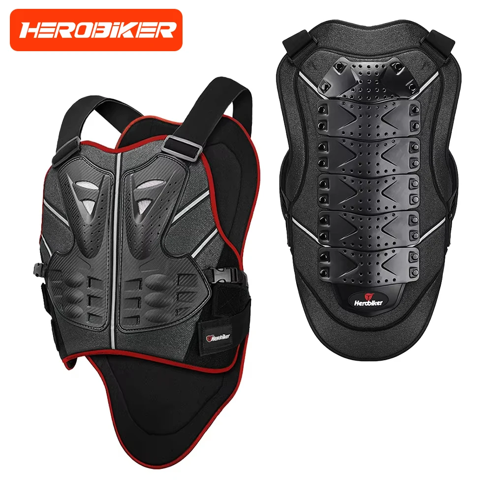 Motorcycle Armor Vest Motocross Anti Fall Jacket Lightweight Breathable Moto Armor Protector Protection Motorbike Riding Jacket