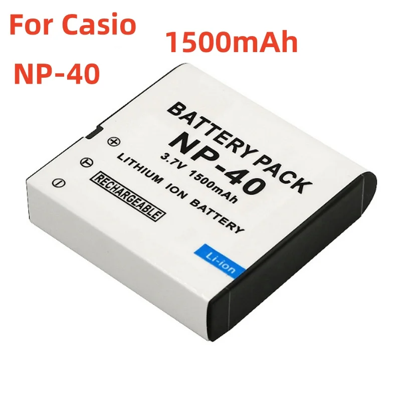 

1500mAh NP-40 NP 40 Camera Battery or Charger For Casio EX-Z30 Z40 Z50 Z55 Z57 Z400 Z750 Z850 FC100 KOMERY 4K Camera Battery