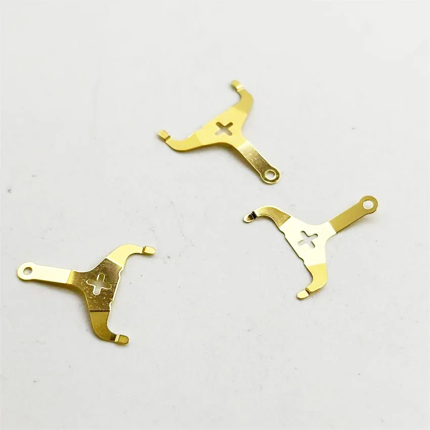 3pcs Quartz Movement Electronic Tablet Watch Accessories Negative Electrode Plate Gold 5040D 5030D for Watch Repair