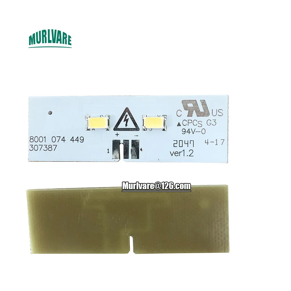 Placa de luz LED para refrigerador Siemens Bosch, accesorios para congelador, 1 piezas, 8001, 074, 449, 307387, 8001074449, 307387