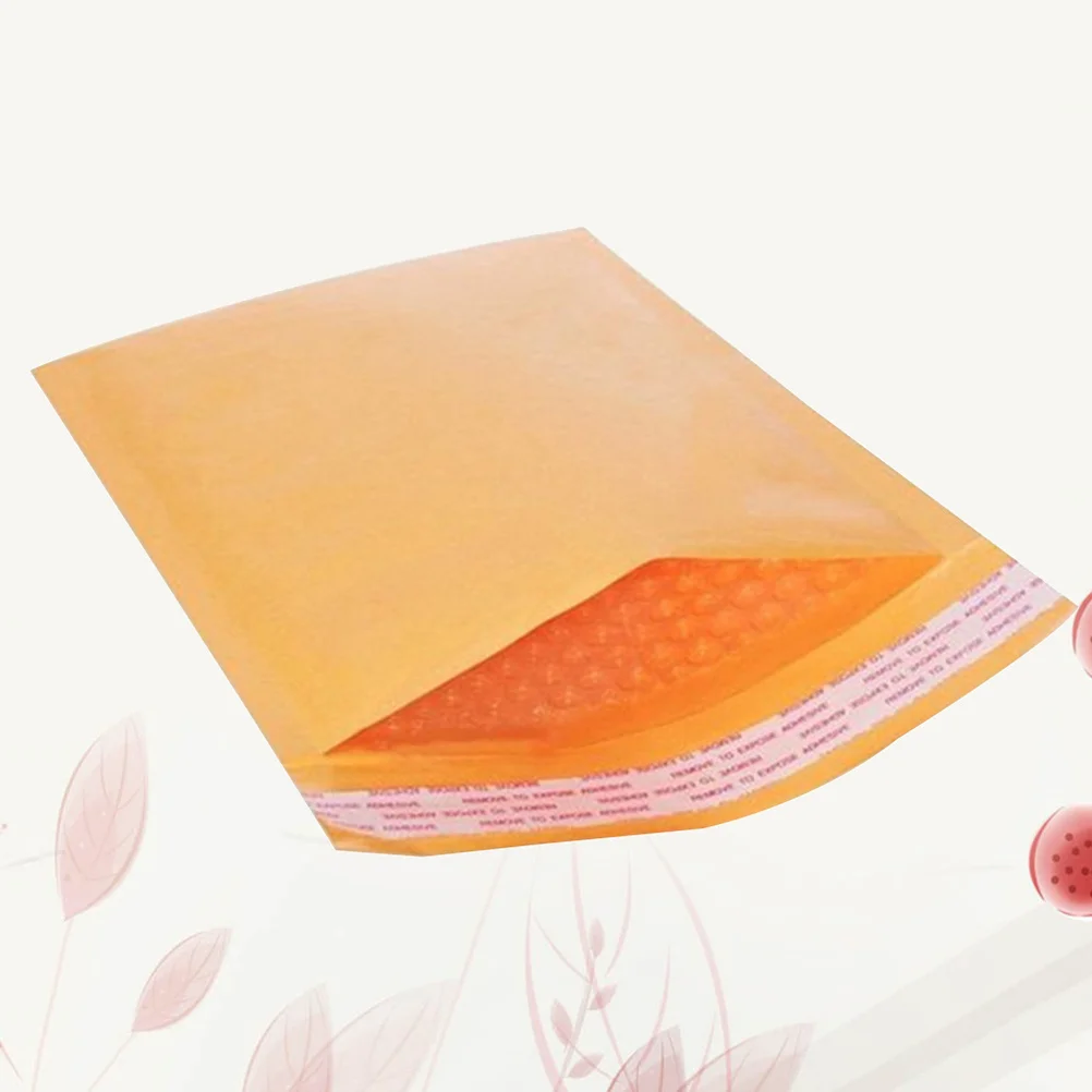 25Pcs Bubble Padded Kraft Paper Envelopes Self Sealing Lightweight Mailing Bags Waterproof Shockproof for Documents Package