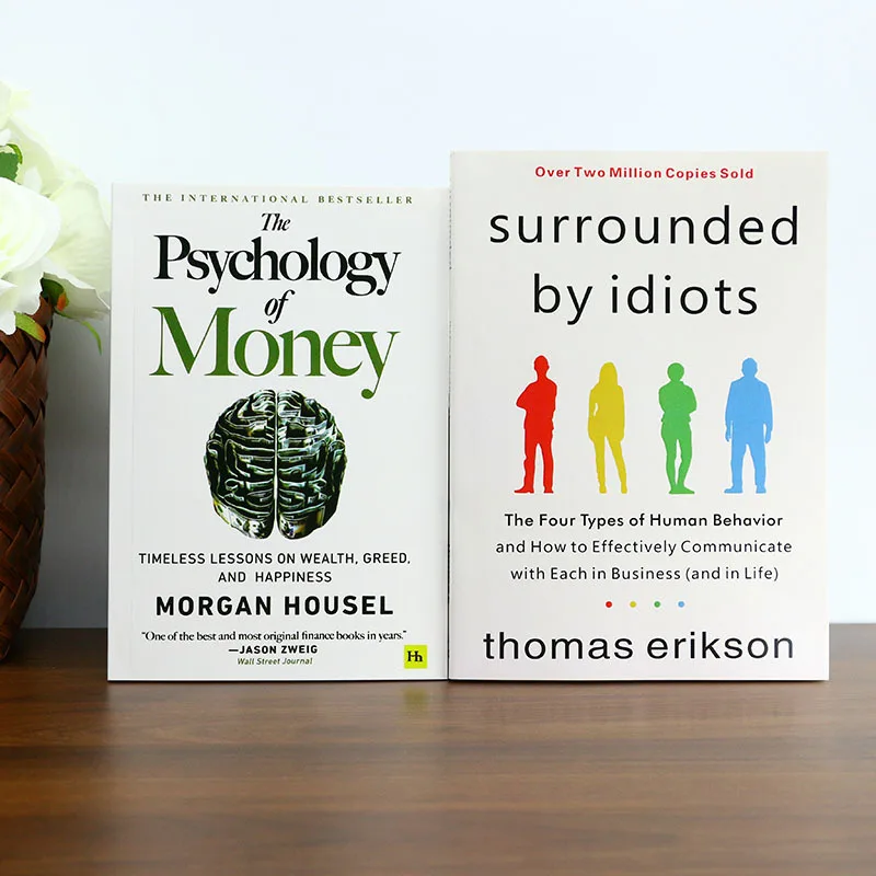 

《The Psychology of Money》+《Surrounded by Idiots》Perfect for Daily Reading to Boost Financial Literacy Interpersonal Skills Gifts
