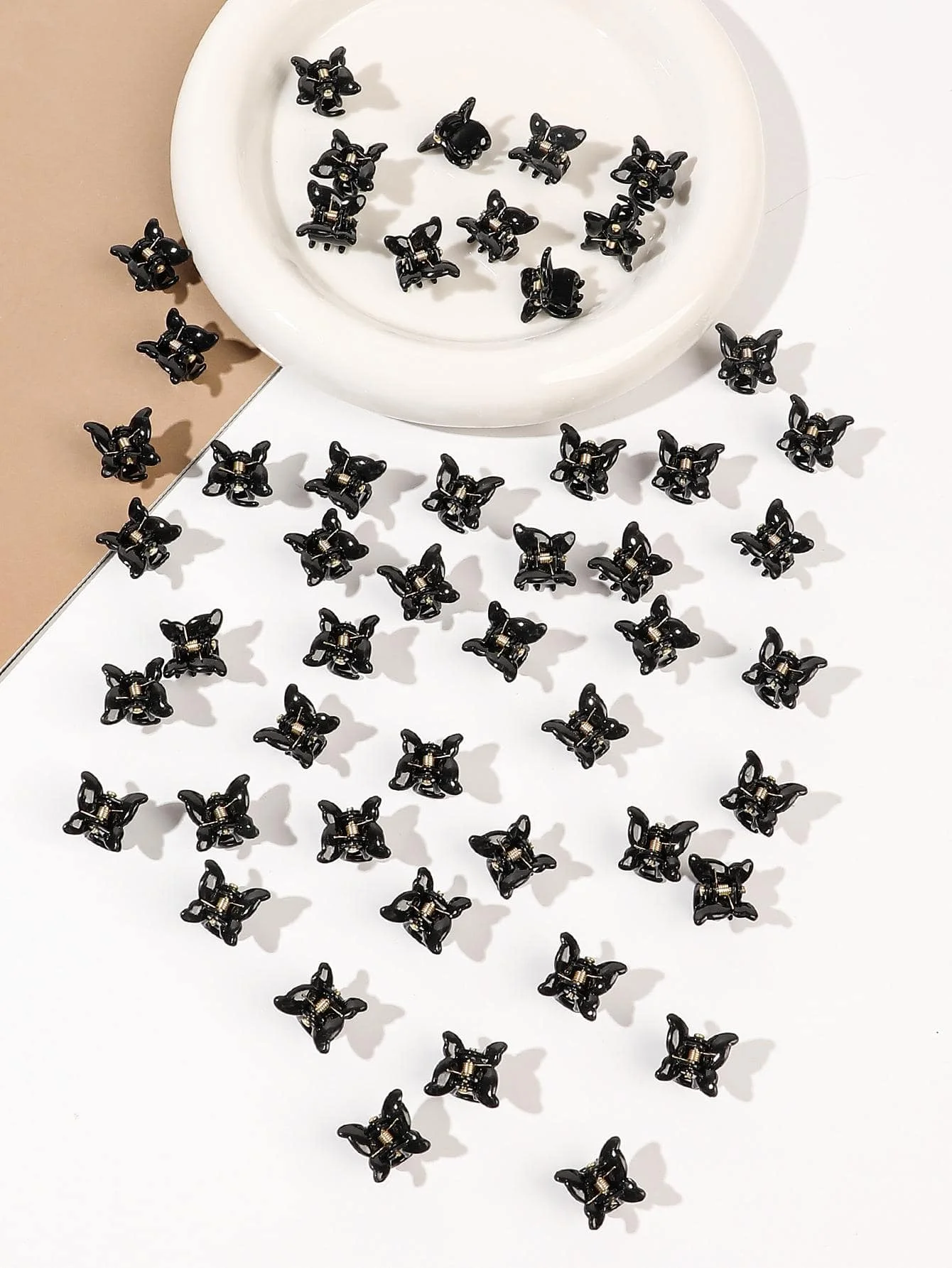 50-teiliges Mini-Schmetterlings-Haarklammern-Set in verschiedenen Farben, schöne Haarklammern, Zubehör für Frauen, Mädchen, Babys – Detail 13