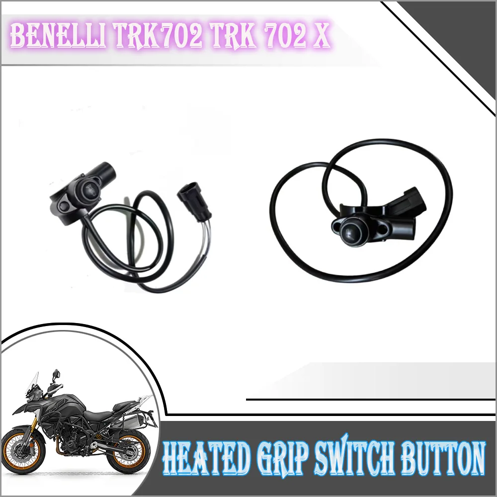

For Benelli TRK702 TRK 702 X Motorcycle Rearview Mirror Base Cushion Heated Grip Mirror Button Switch Accessories