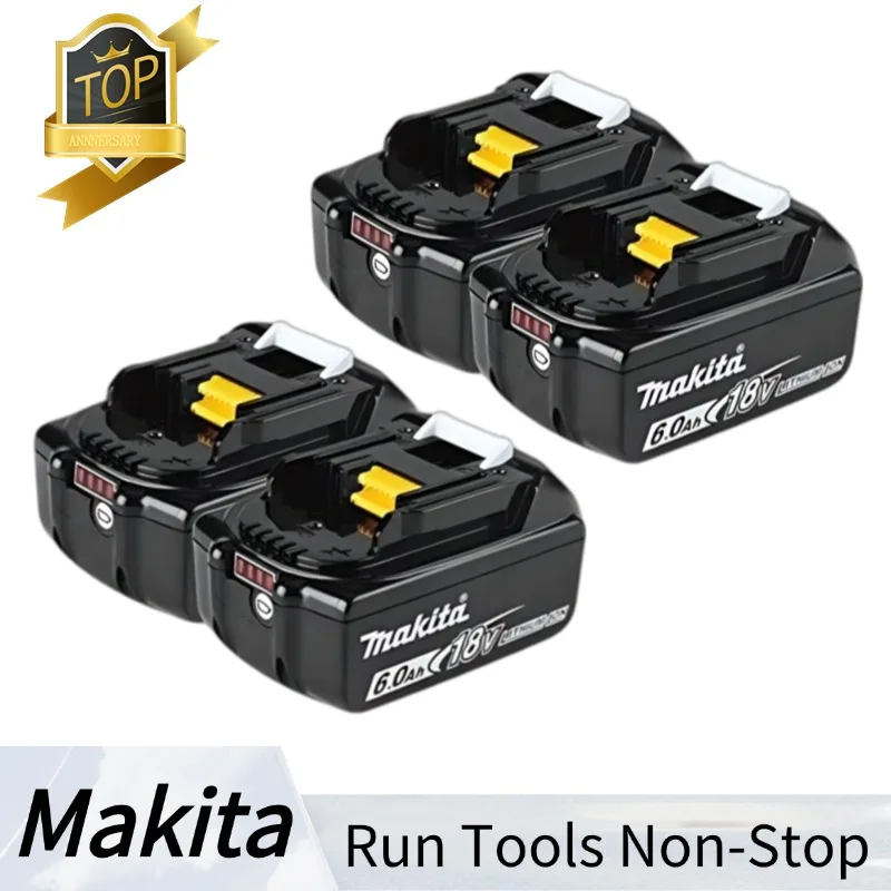 

Original Makita 18V Battery, 6Ah Li-Ion, Batterie Makita 18V Pack, Overheat Protection, Great for Electricians and Carpenters.