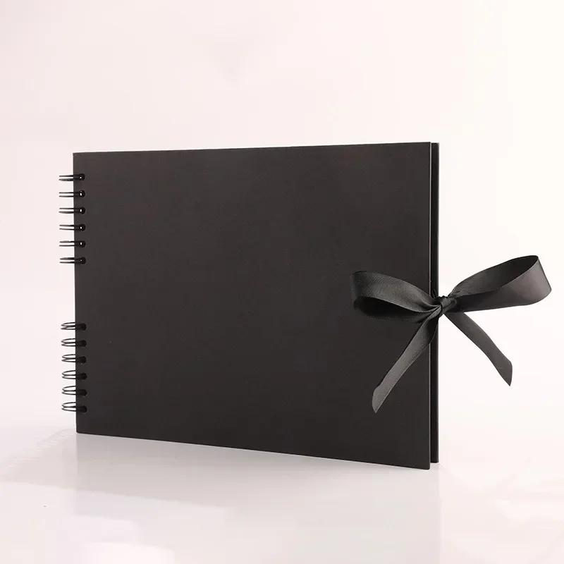 Black Pages Memory Books DIY fotografico Photo Albums Scrapbook Cover Kraft Album Birthday holiday anniversary gifts