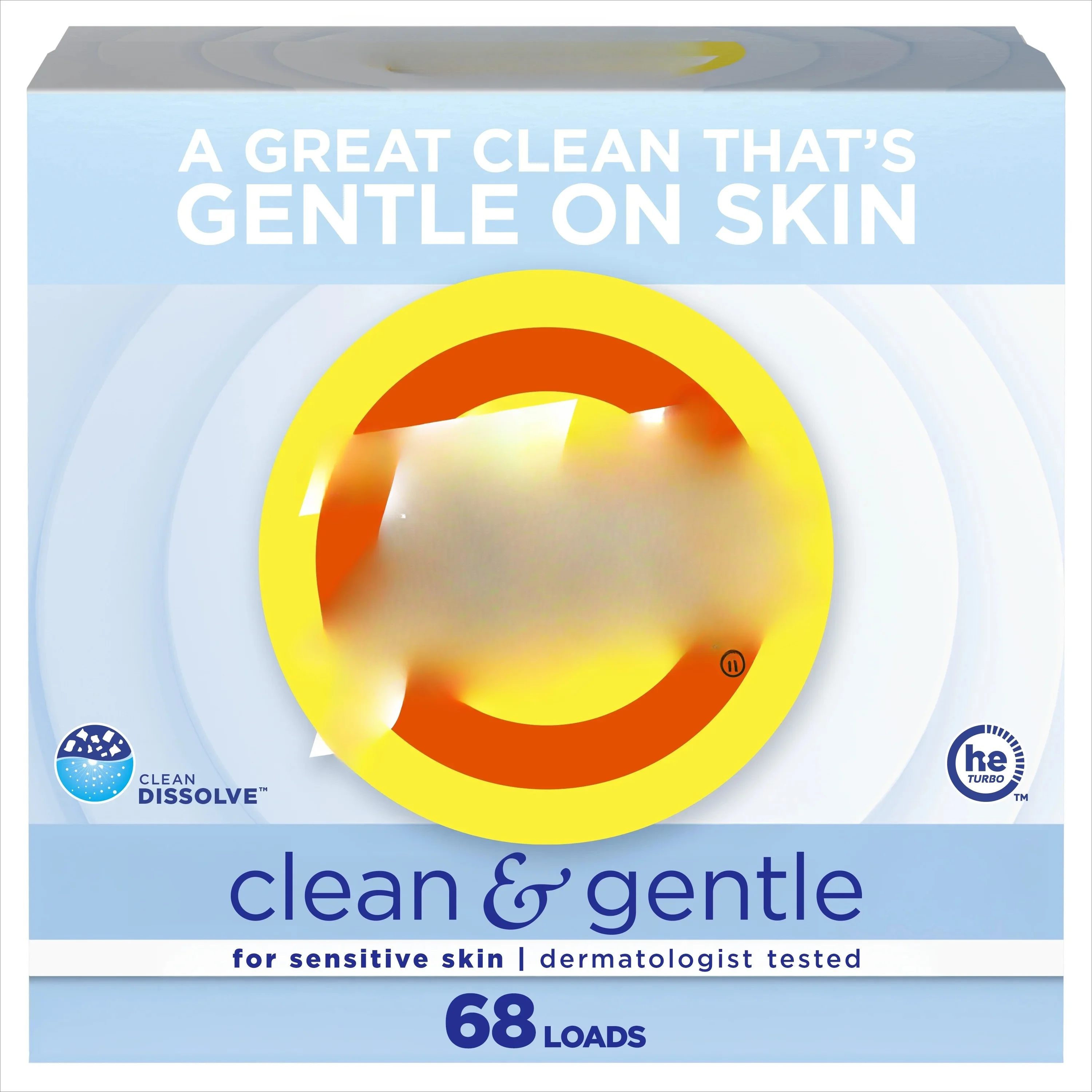 

Gentle Laundry Detergent, Unscented, 77 oz, 68 washes