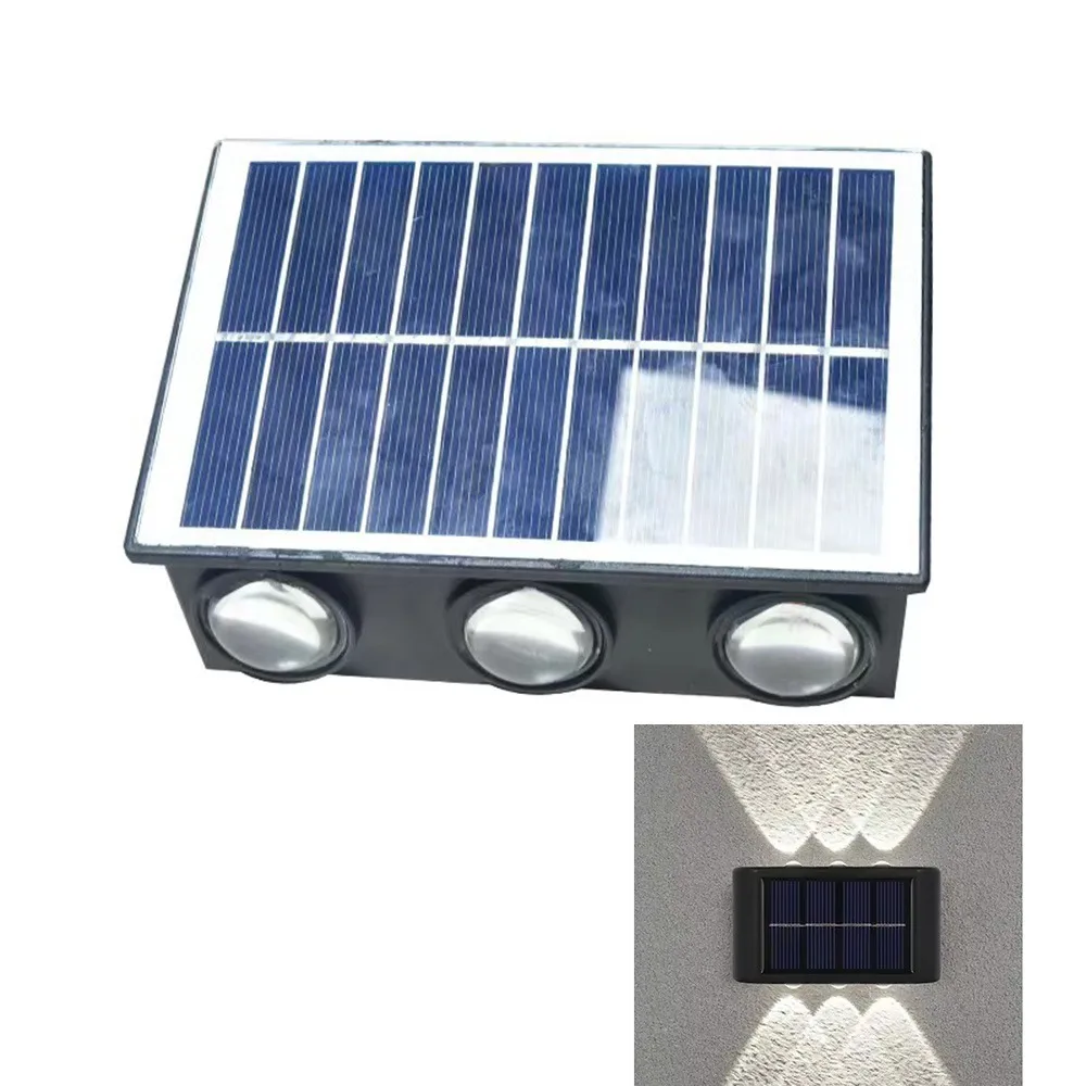 

IP65 Waterproof Solar Wall Lamp Warm/White/RGB Lights Energy Saving 4/6/8 LED Solar Light Decorative Wall-mounted