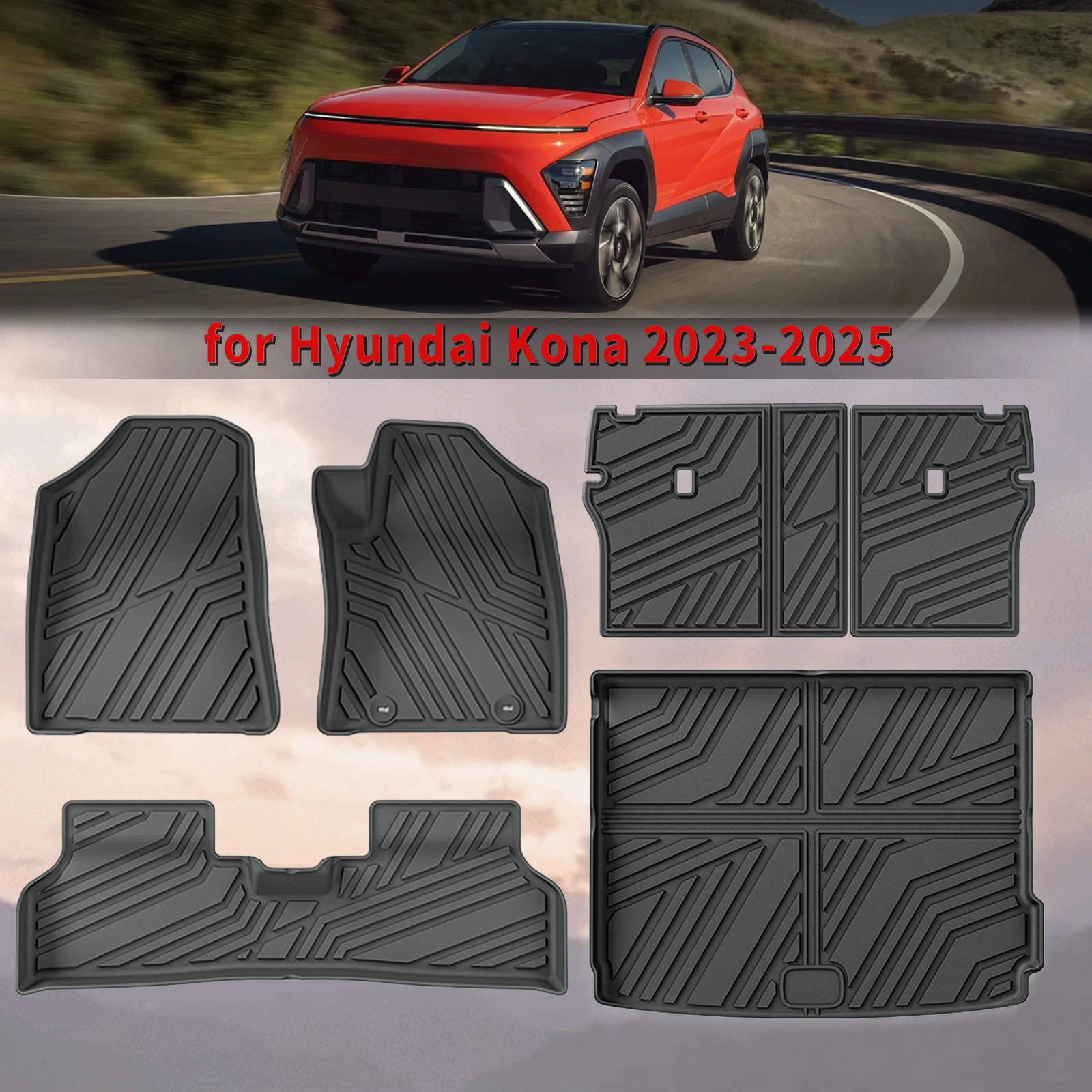 

Durable Custom TPE Floor Mats for Hyundai Kona Electric 2024 2025 2026 Eco-Friendly, Waterproof All-Weather Protection