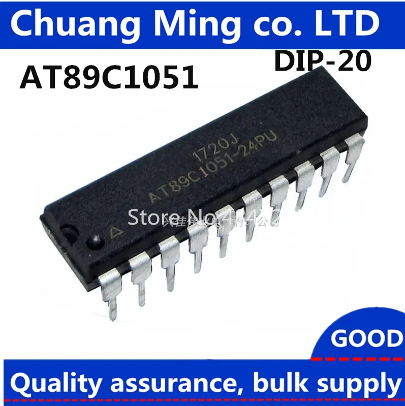 100pcs/lot AT89C1051-24PC AT89C1051-24PI AT89C1051-24PU AT89C1051 DIP-20