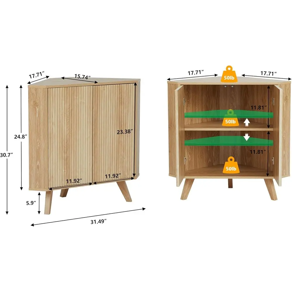 luted loor Cabinet, Small loor Cabinet with Adjustable Shelve, reestanding Narrow CabiOrganizer or Living Room Kitchen Bathroom,